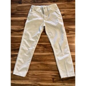 Birdwell Pants Mens 32 Tan Herringbone Twill Button Fly Made USA Surf Casual